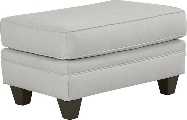 Coralville Gray Ottoman