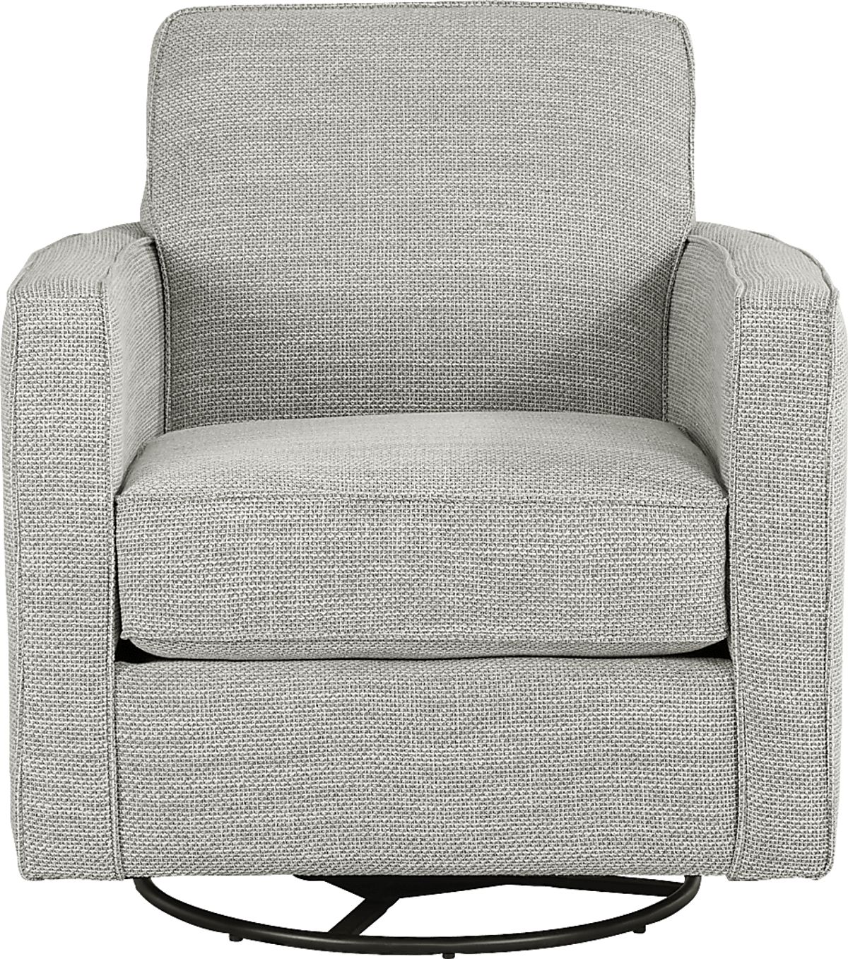 Coralville Gray Twill Rocker,Swivel Accent Chair | Rooms to Go