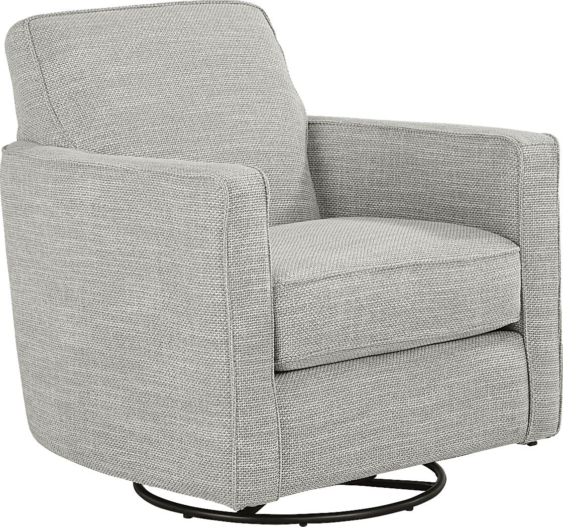 Coralville Gray Swivel Rocker Chair