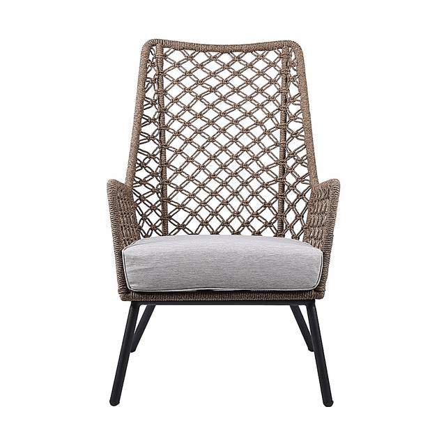 Corann Brown Outdoor Lounge Chair - Thumbnail - Image 2
