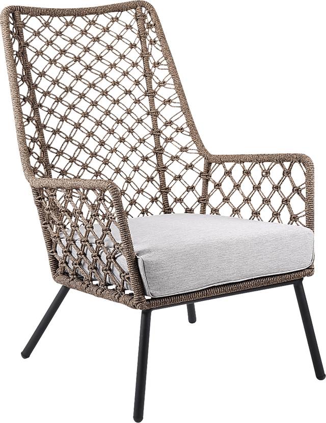 Corann Brown Outdoor Lounge Chair - Thumbnail - Image 1