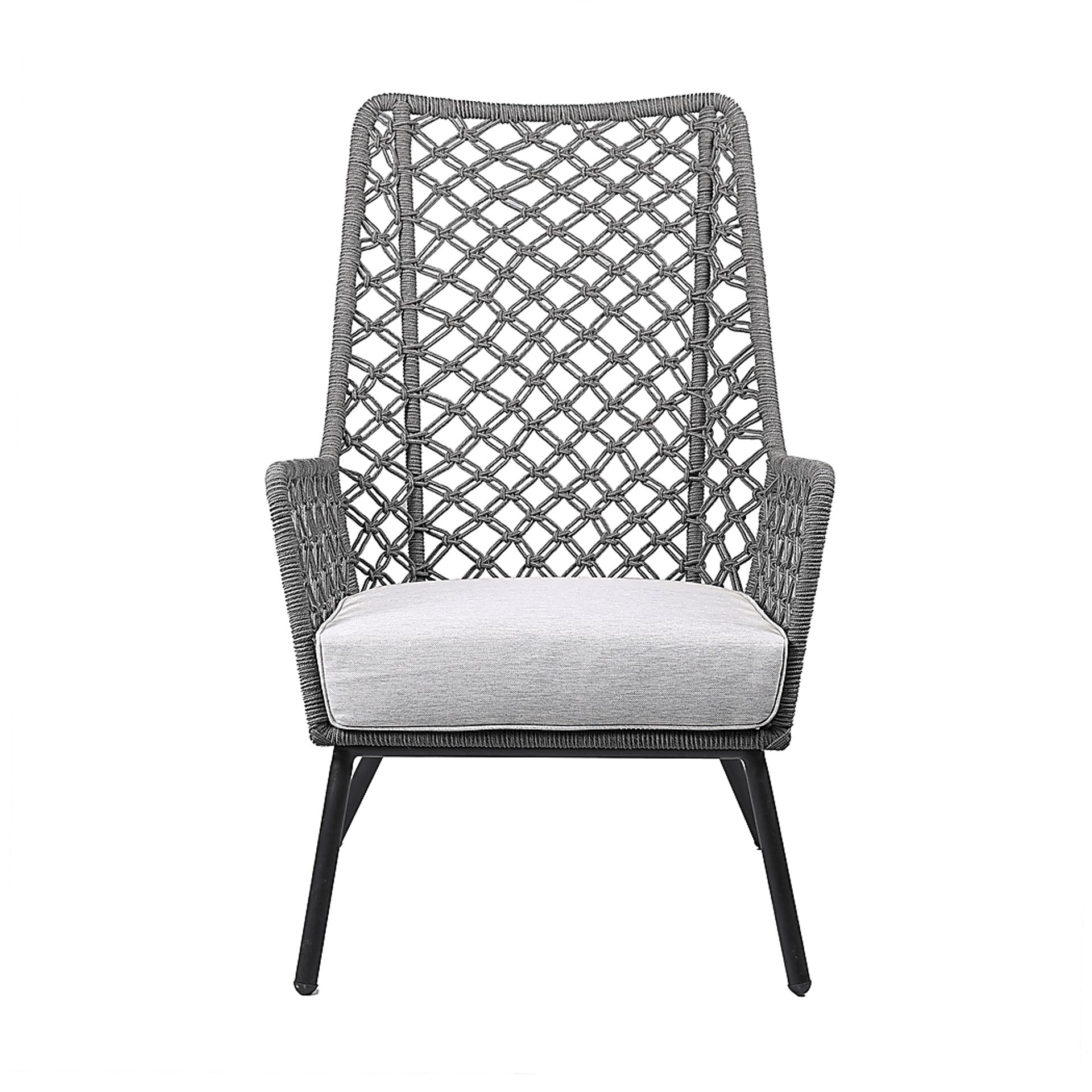 Corann Gray Outdoor Lounge Chair - Image 2