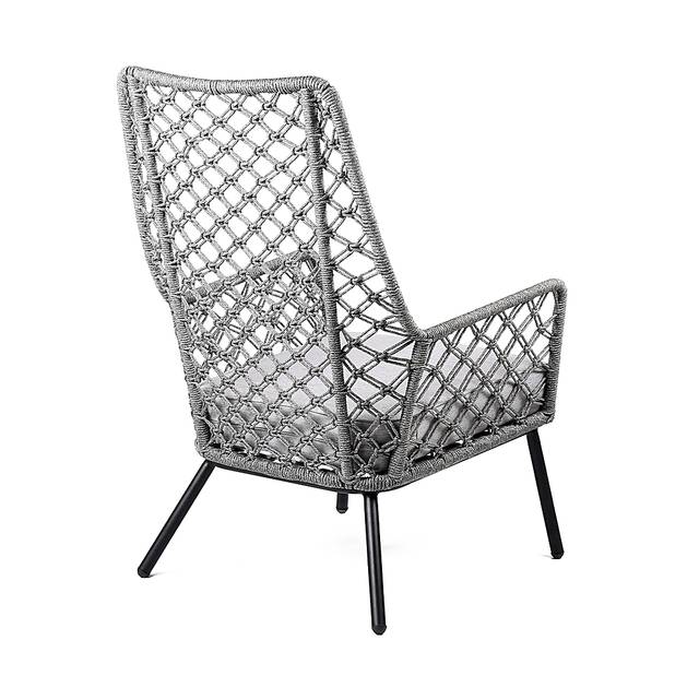 Corann Gray Outdoor Lounge Chair - Thumbnail - Image 3