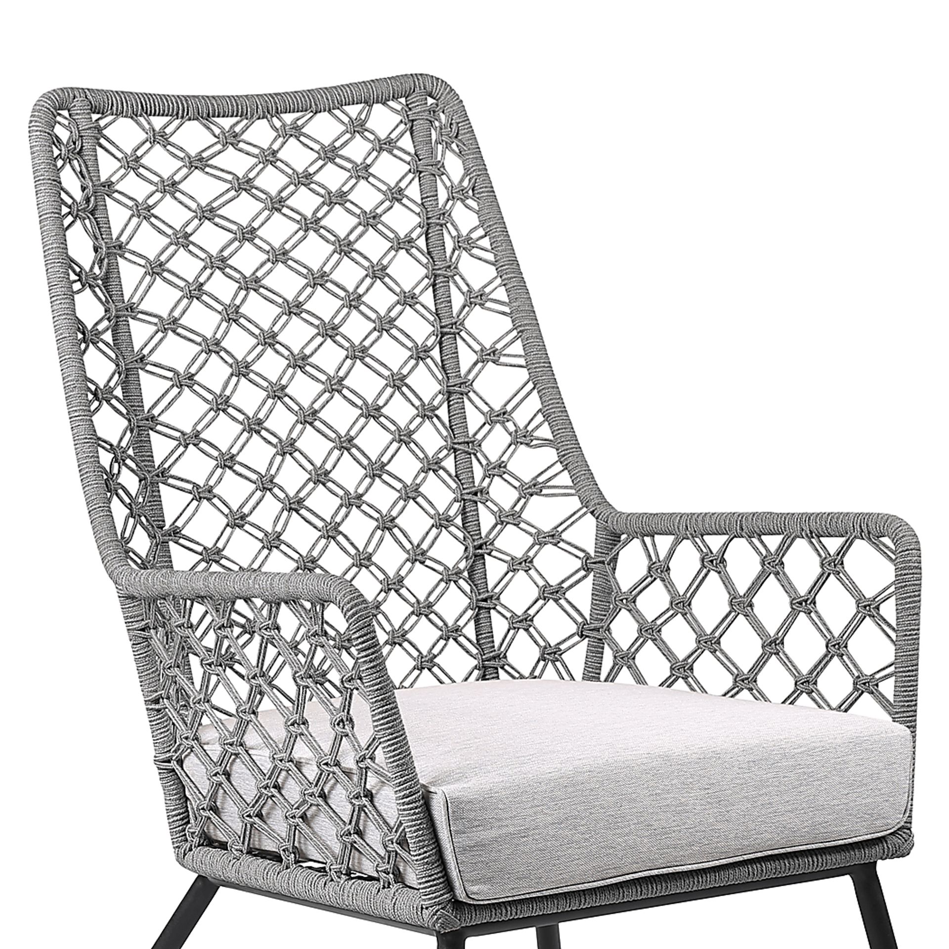 Corann Gray Outdoor Lounge Chair - Image 4