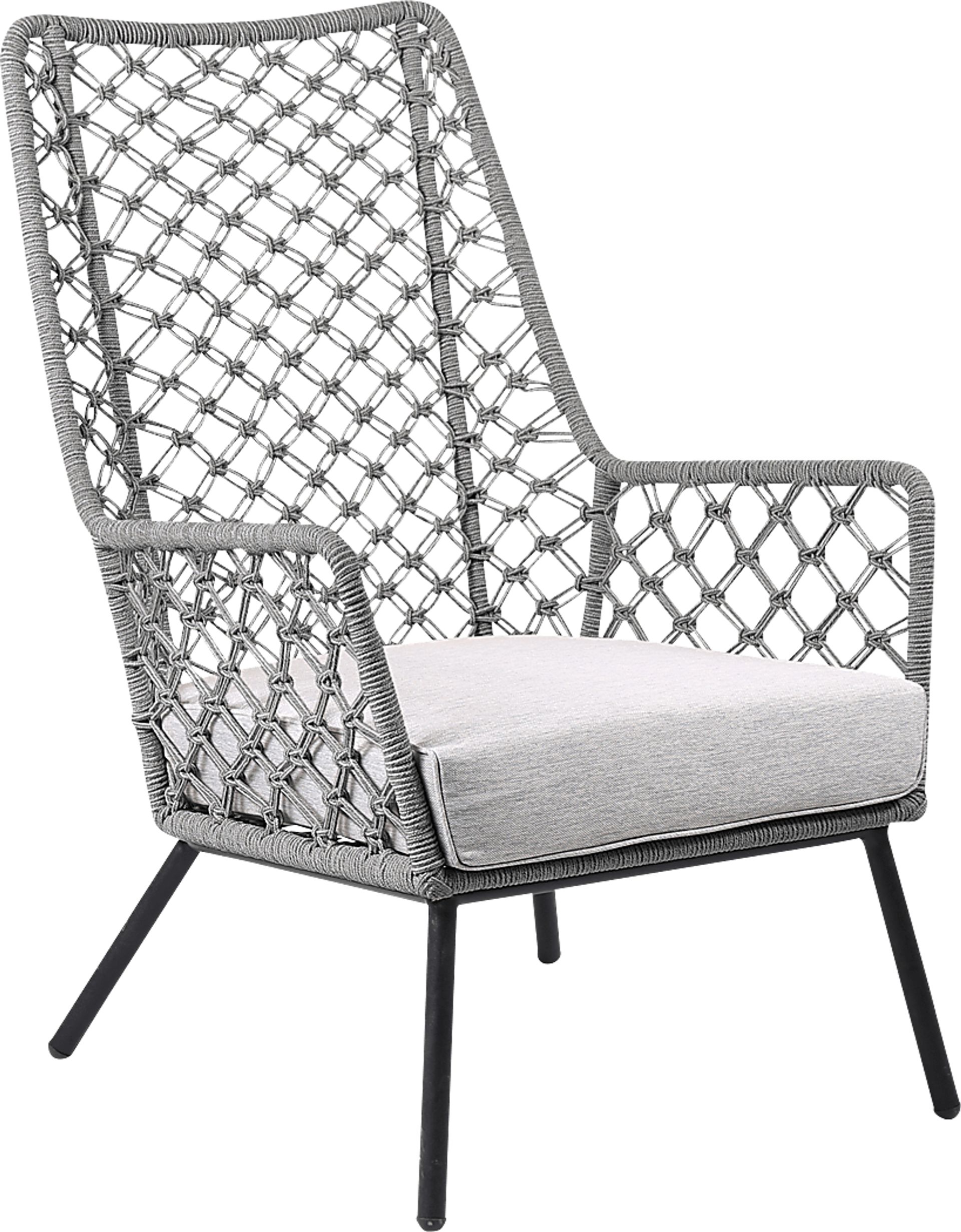 Corann Gray Outdoor Lounge Chair - Image 1