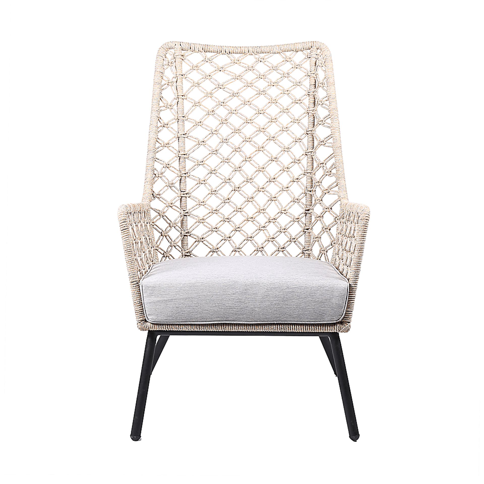 Corann Natural Outdoor Lounge Chair - Image 2