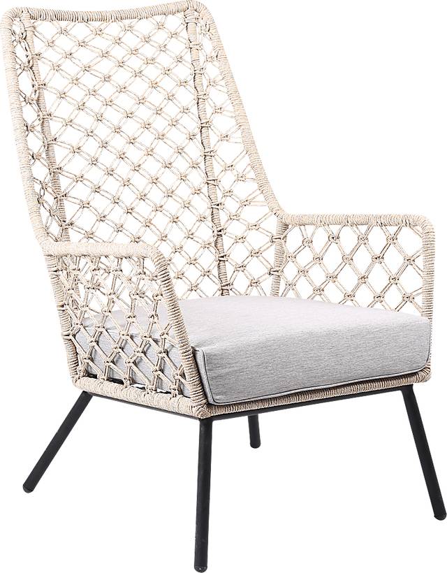 Corann Natural Outdoor Lounge Chair - Thumbnail - Image 1