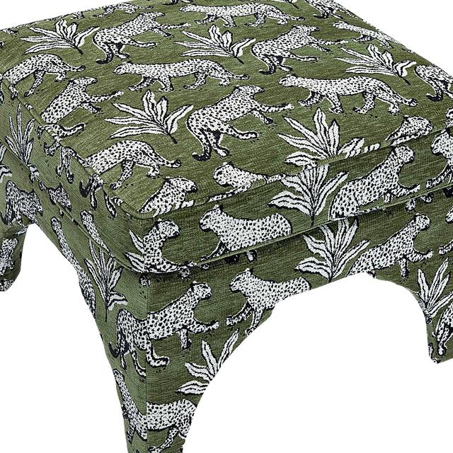Corboro Green Ottoman - Thumbnail - Image 2