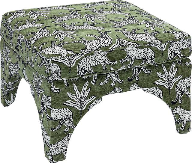 Corboro Green Ottoman - Thumbnail - Image 3