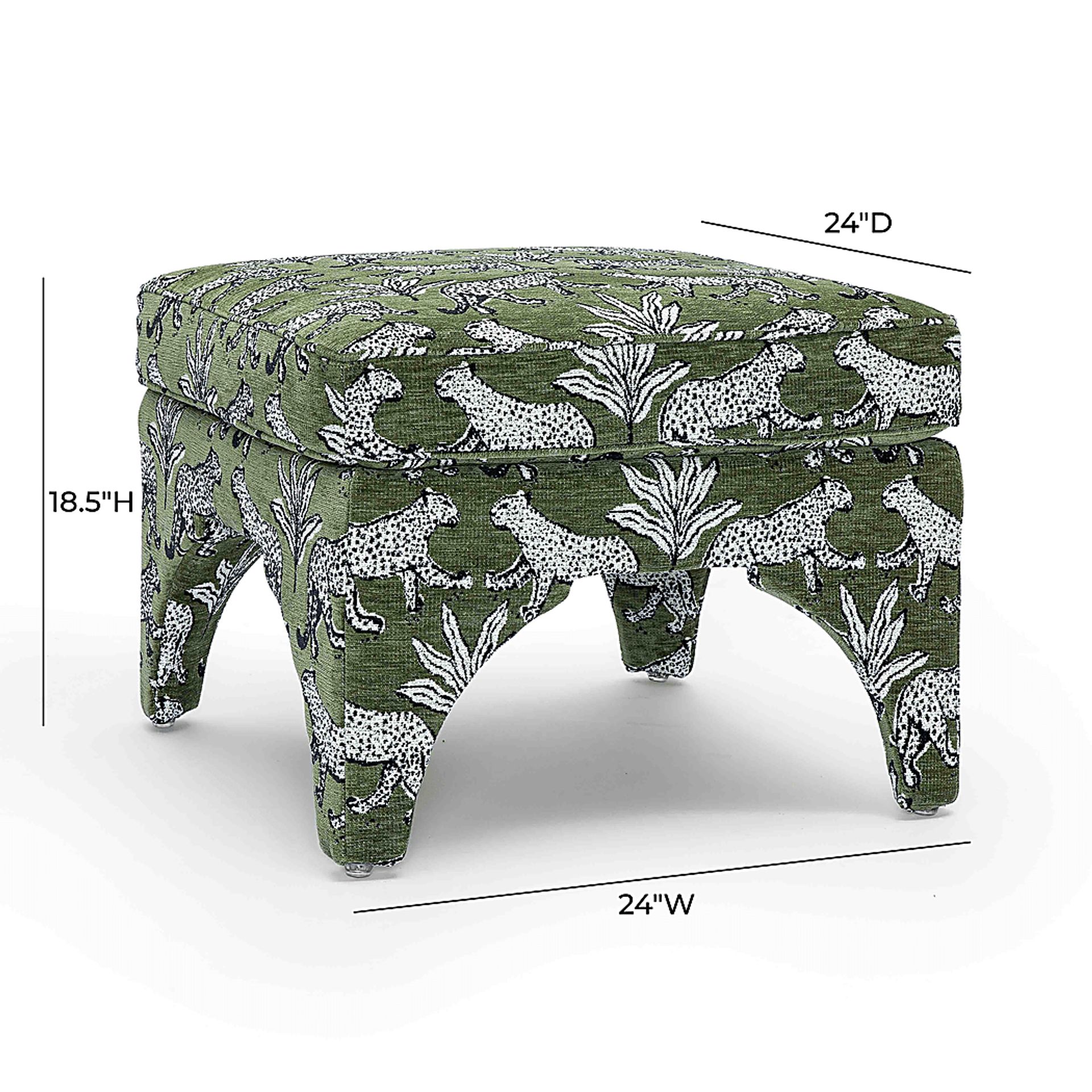 Corboro Green Ottoman - Image 6