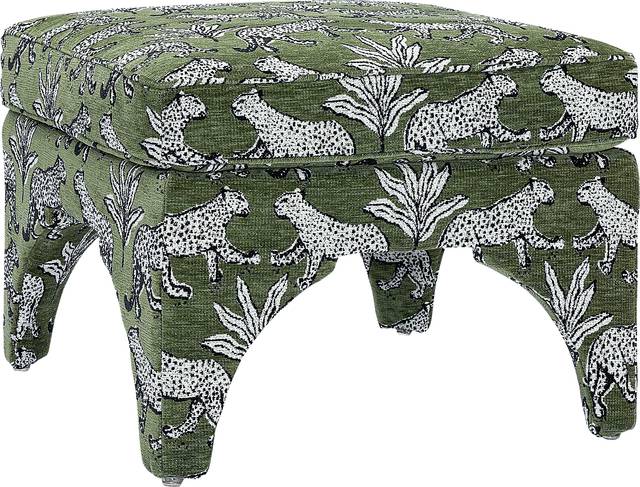 Corboro Green Ottoman - Thumbnail - Image 1