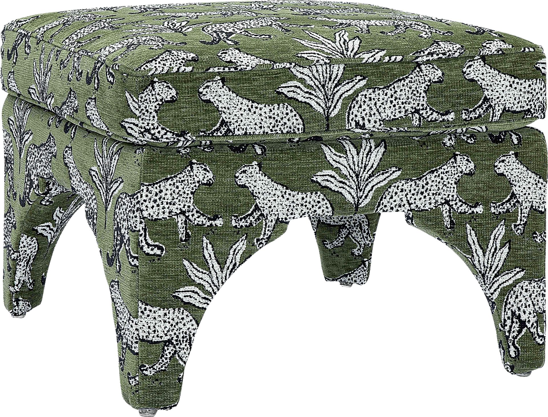 Corboro Green Ottoman - Image 1