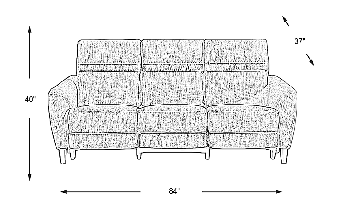 Corby Lane Dual Power Reclining Sofa