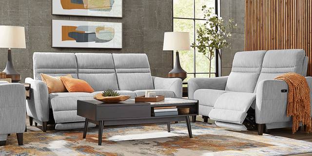 Corby Lane Platinum 5 Pc Dual Power Reclining Living Room - Thumbnail - Image 2
