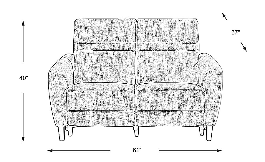 Corby Lane Platinum Dual Power Reclining Loveseat Rooms To Go