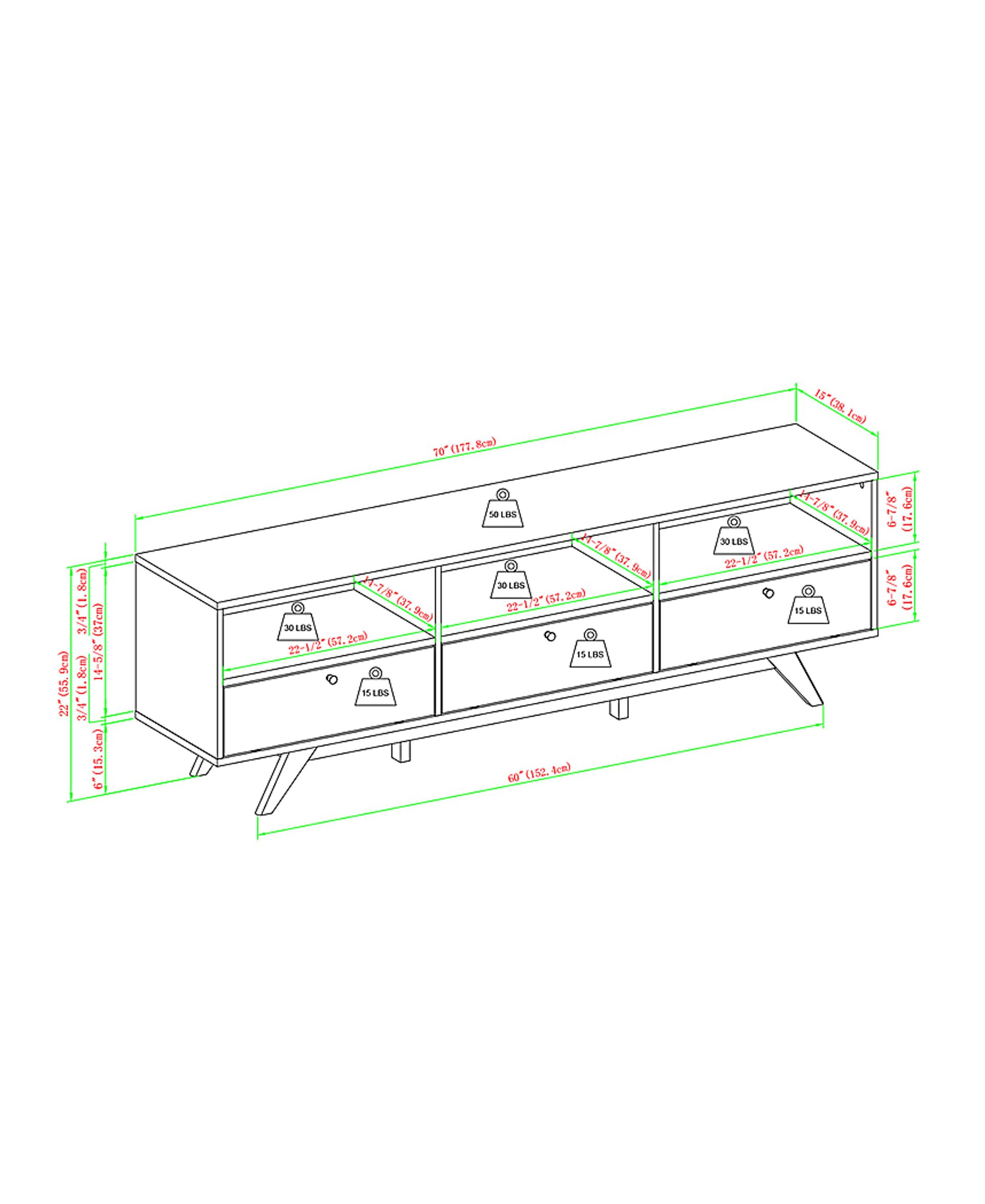 Corcoran Black 70 in. Console - Image 4