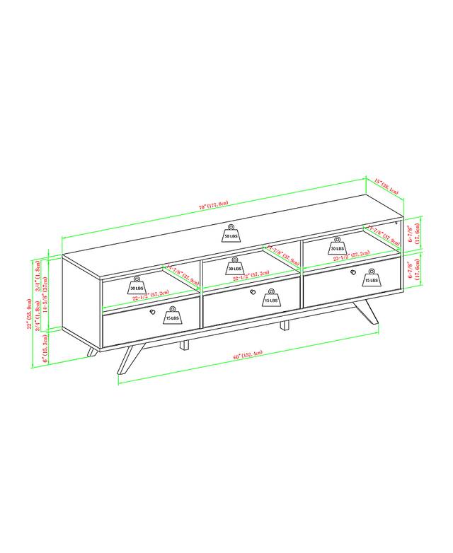 Corcoran Brown 70 in. Console - Thumbnail - Image 4