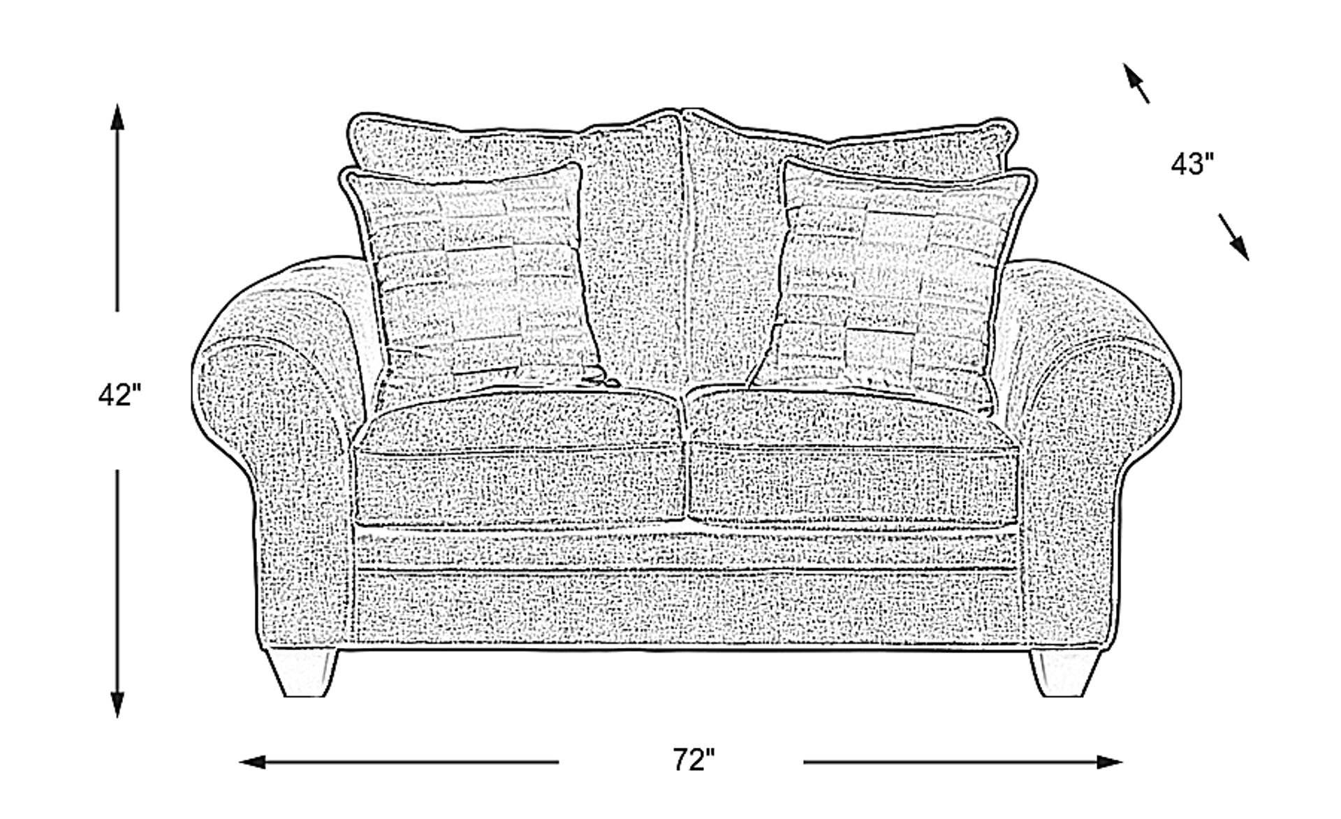 Dimension Image. Please refer to the Dimension Tab on this page for dimension details.