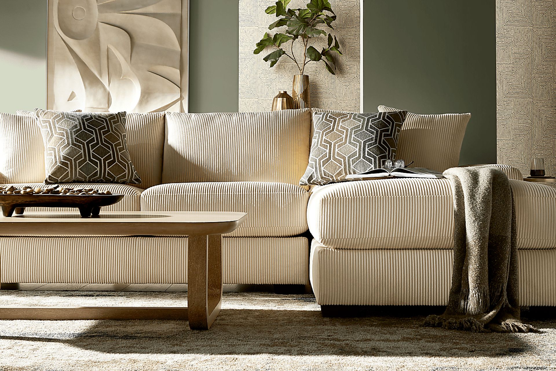Cordelle Cream 2 Pc Sectional - Image 3