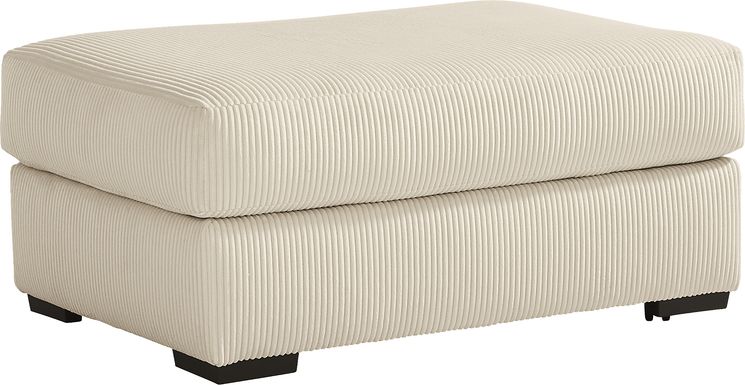 The Challenge Cream Ottoman
