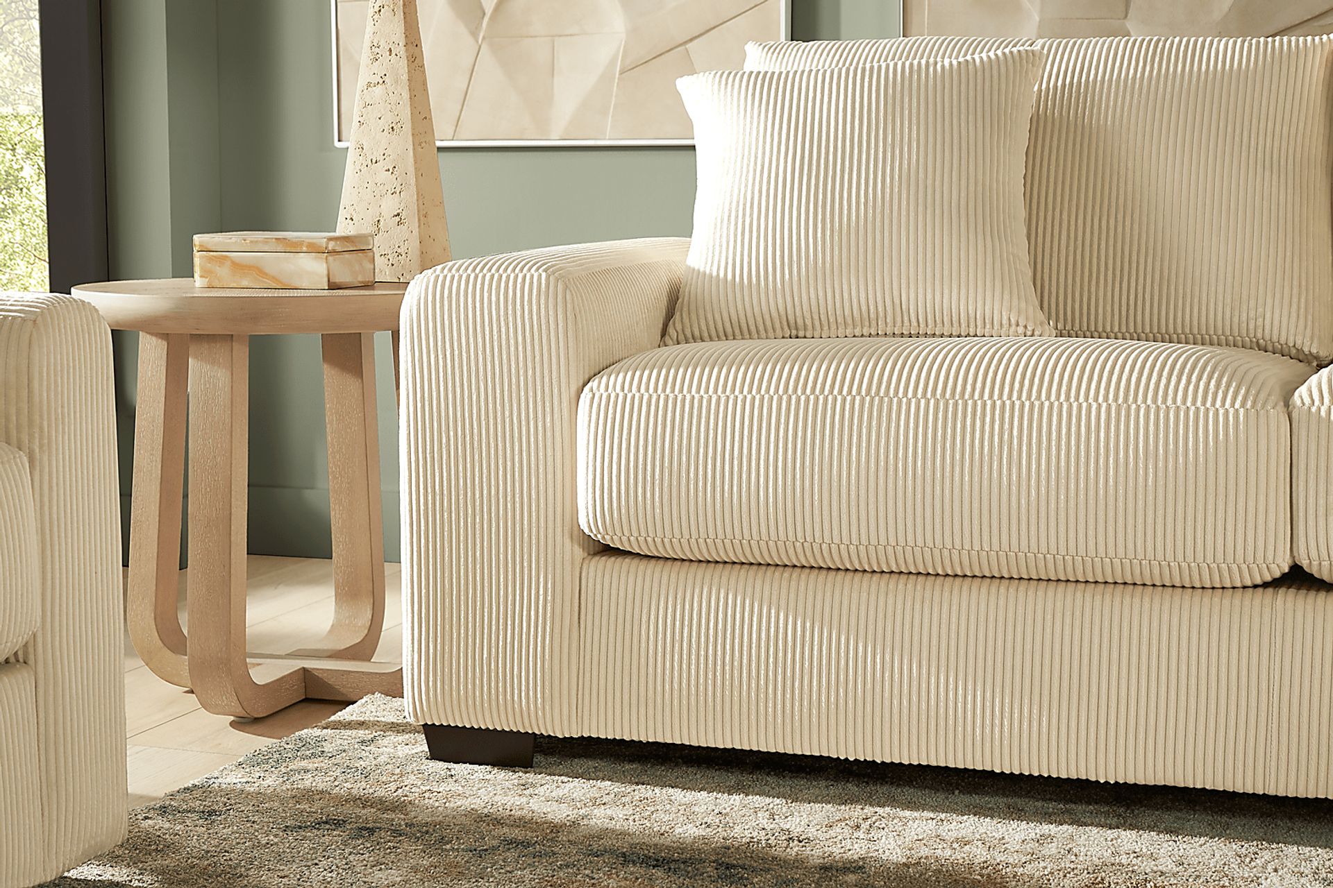 Cordelle Cream Sofa - Image 2
