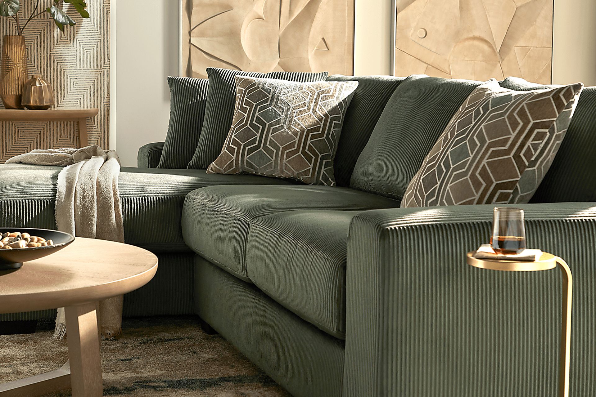 Cordelle Green 2 Pc Sectional - Image 3