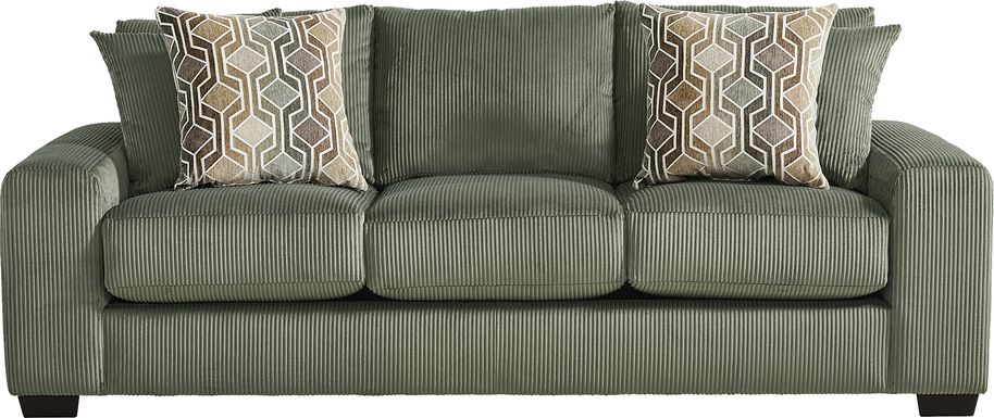The Challenge Green Gel Foam Sleeper Sofa