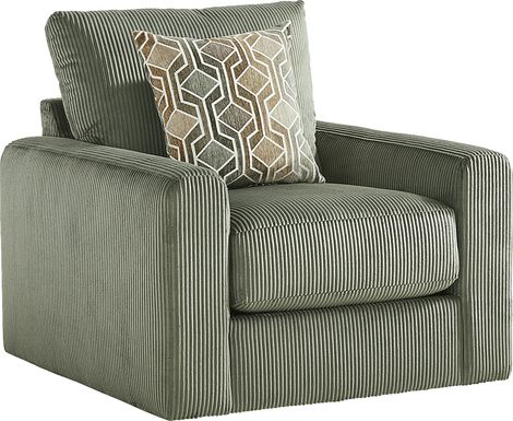 The Challenge Green Swivel Chair