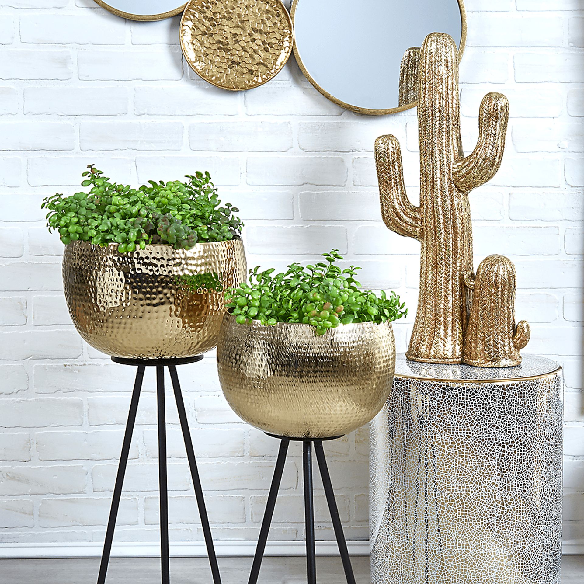 Cordrey Gold Planter, Set of 2 - Image 2