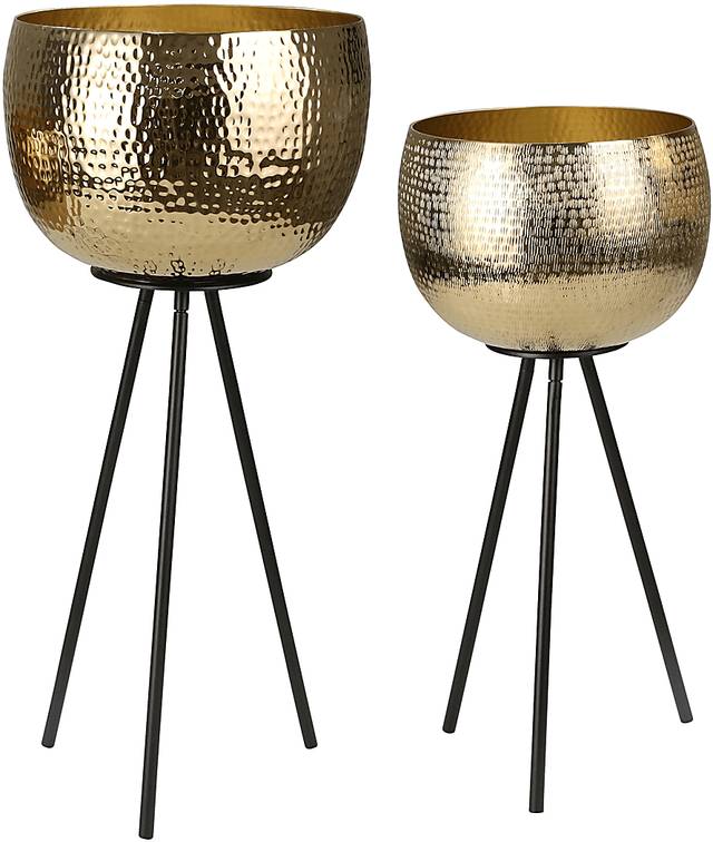 Cordrey Gold Planter, Set of 2 - Thumbnail - Image 3
