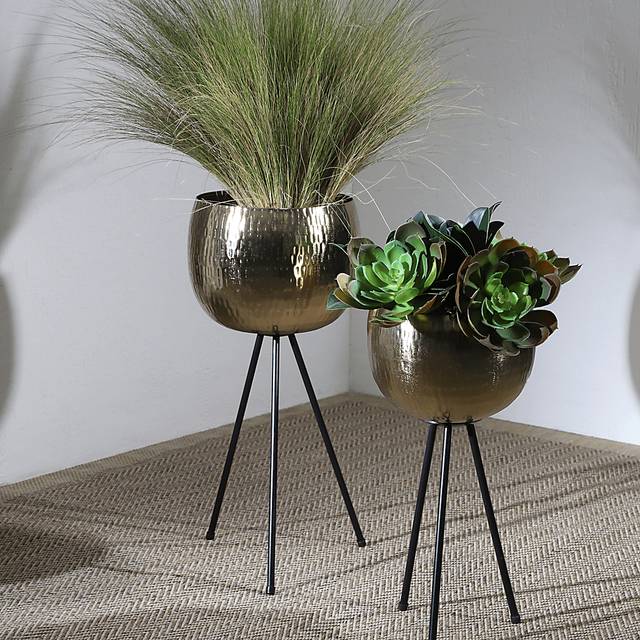 Cordrey Gold Planter, Set of 2 - Thumbnail - Image 4