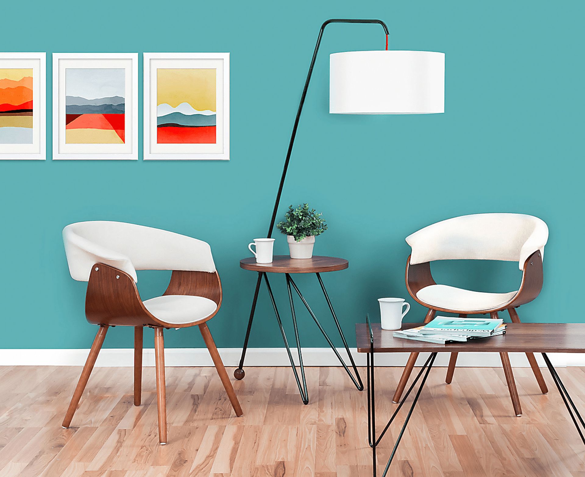 Cordusio Walnut Floor Lamp - Image 6