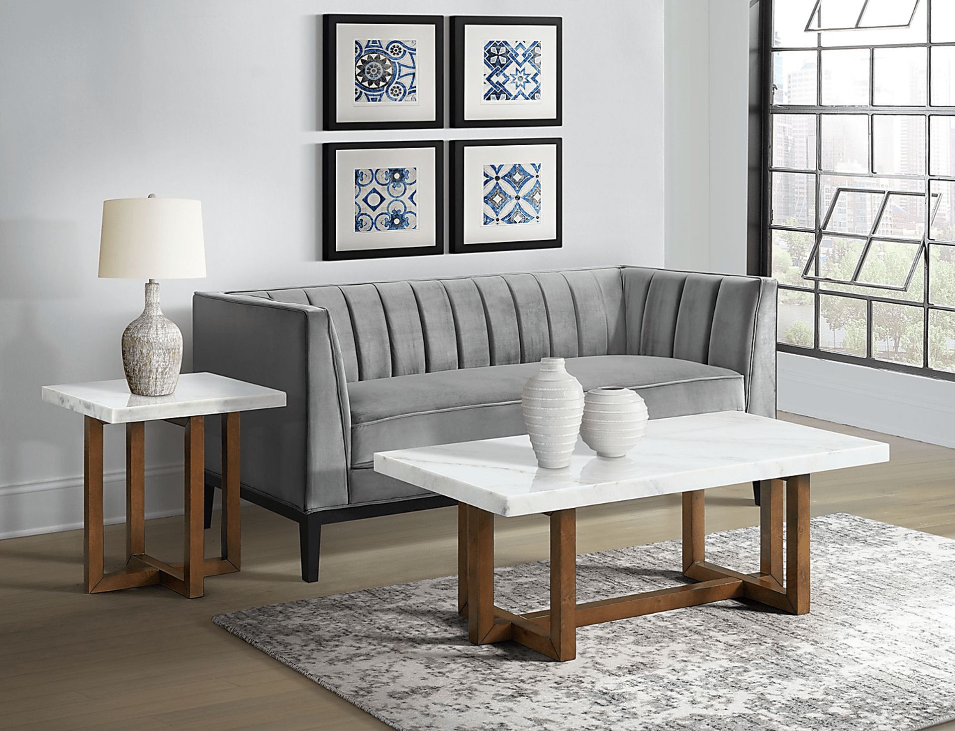 Coregate White End Table - Image 2