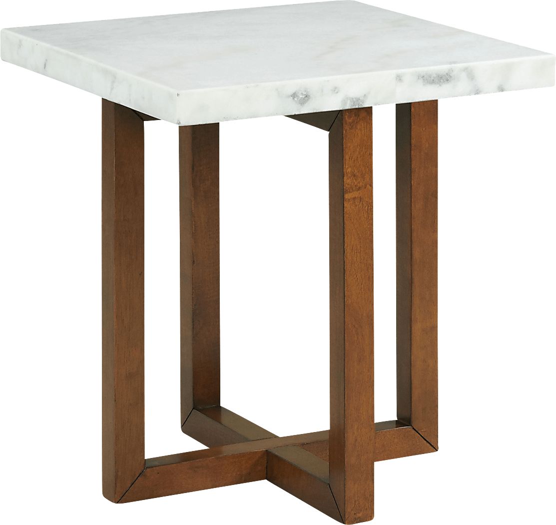 Coregate White End Table