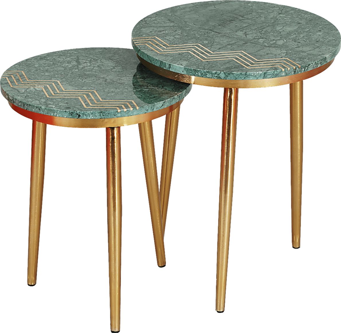 Corelana Green Colors Nesting Tables, Set Of 2 - Rooms To Go