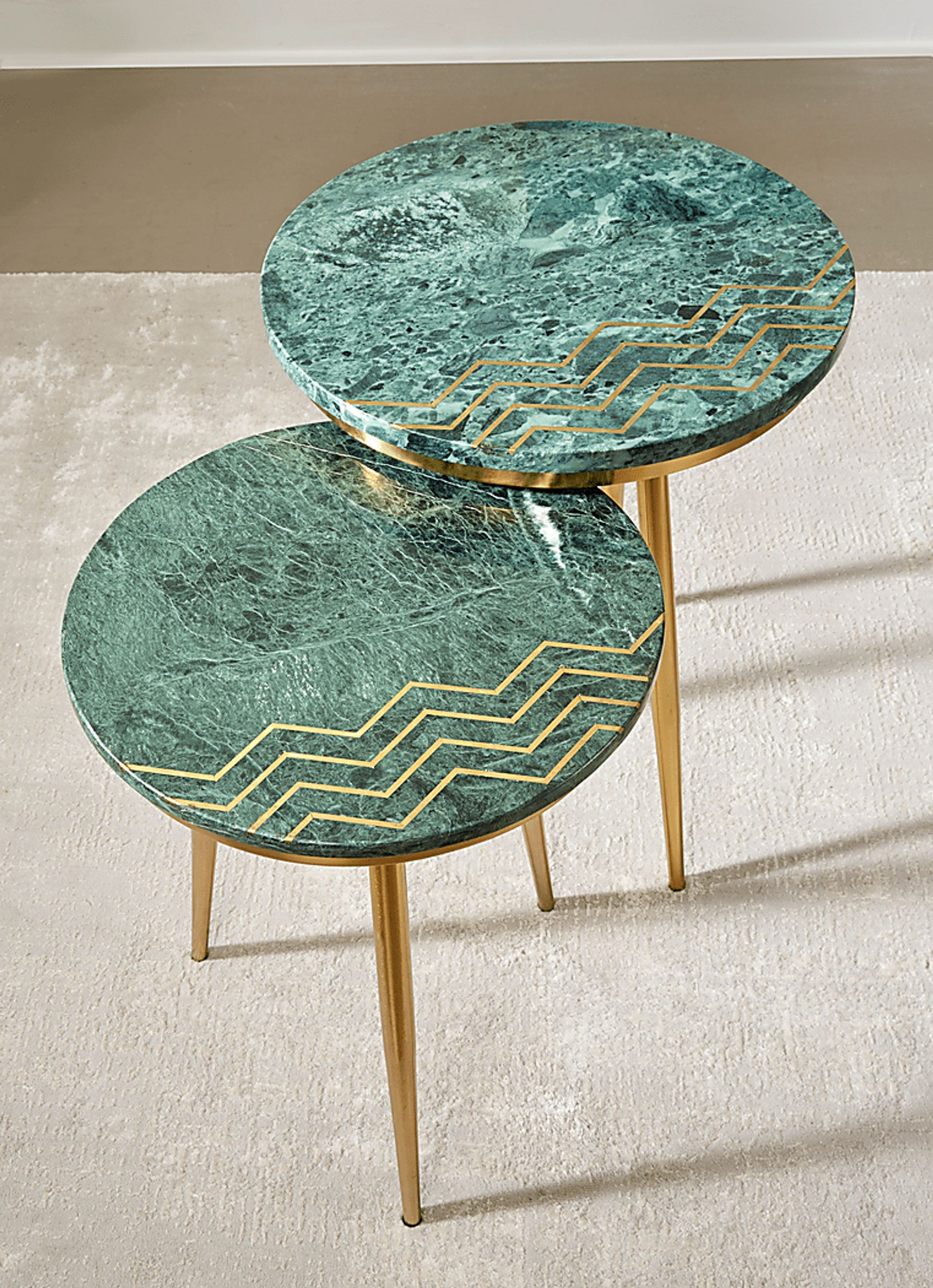 Corelana Green Nesting Table, Set of 2 - Image 9