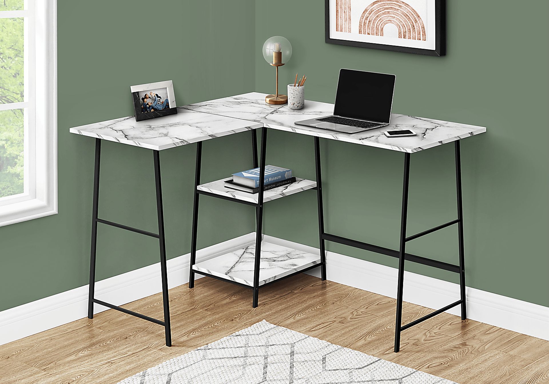 Corelight White Marble Desk - Image 2
