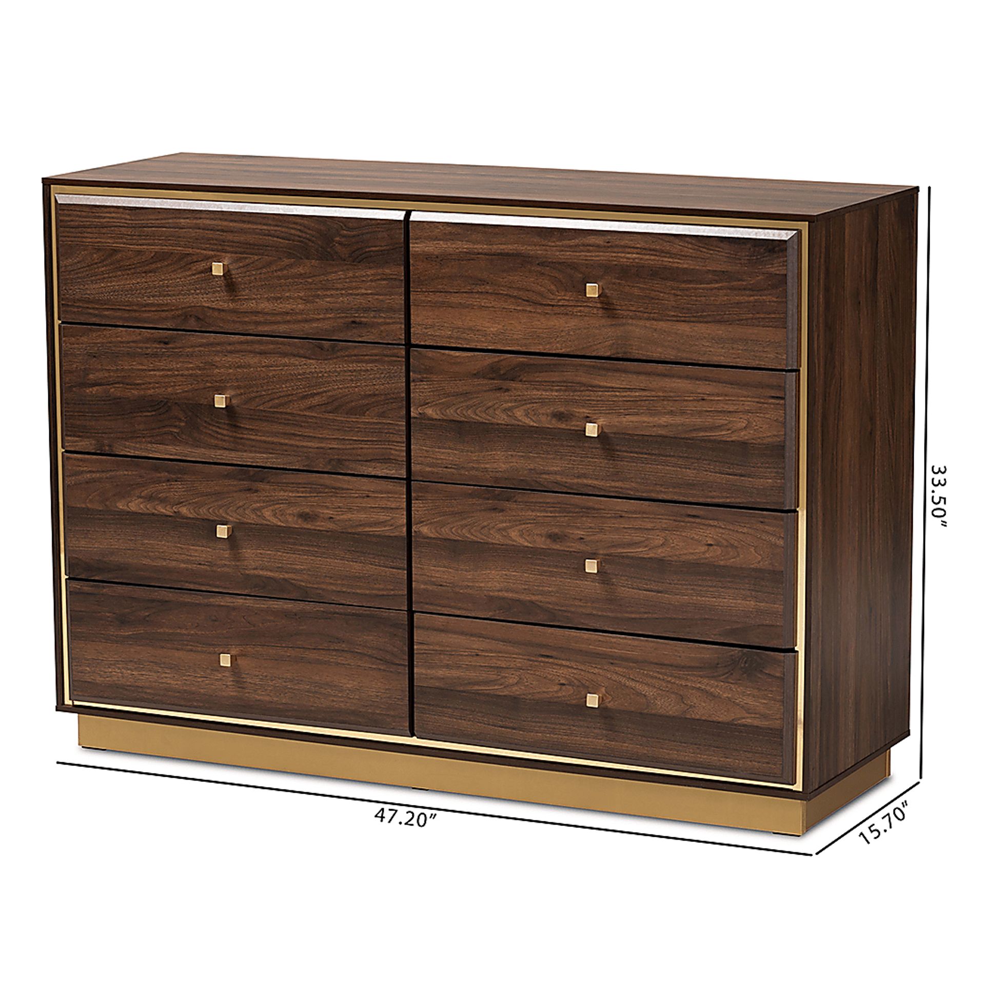 Corenna Walnut Dresser - Image 10