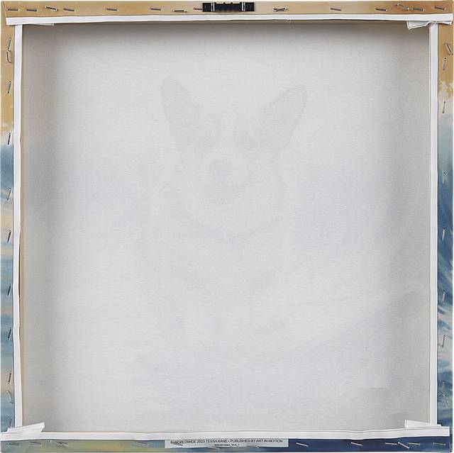 Corgi On The Beach Blue Wall Decor - Thumbnail - Image 8