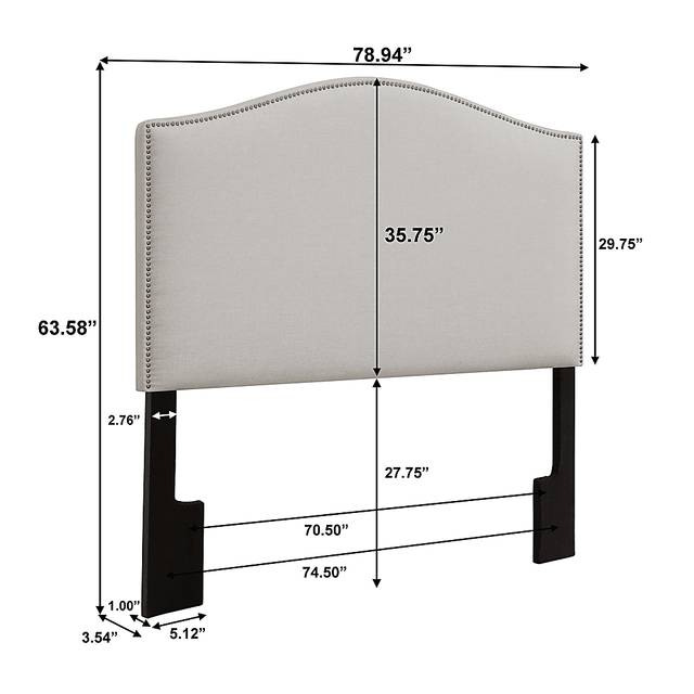 Corinan White King Headboard - Thumbnail - Image 8
