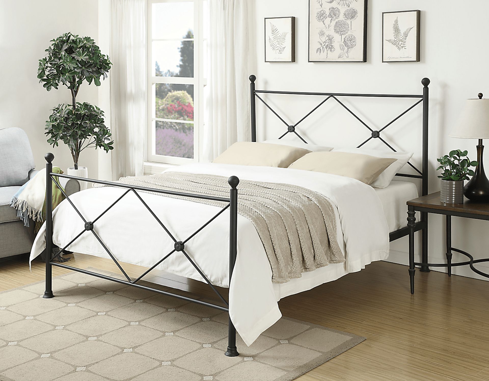 Corinna Black Queen Post Bed - Image 4