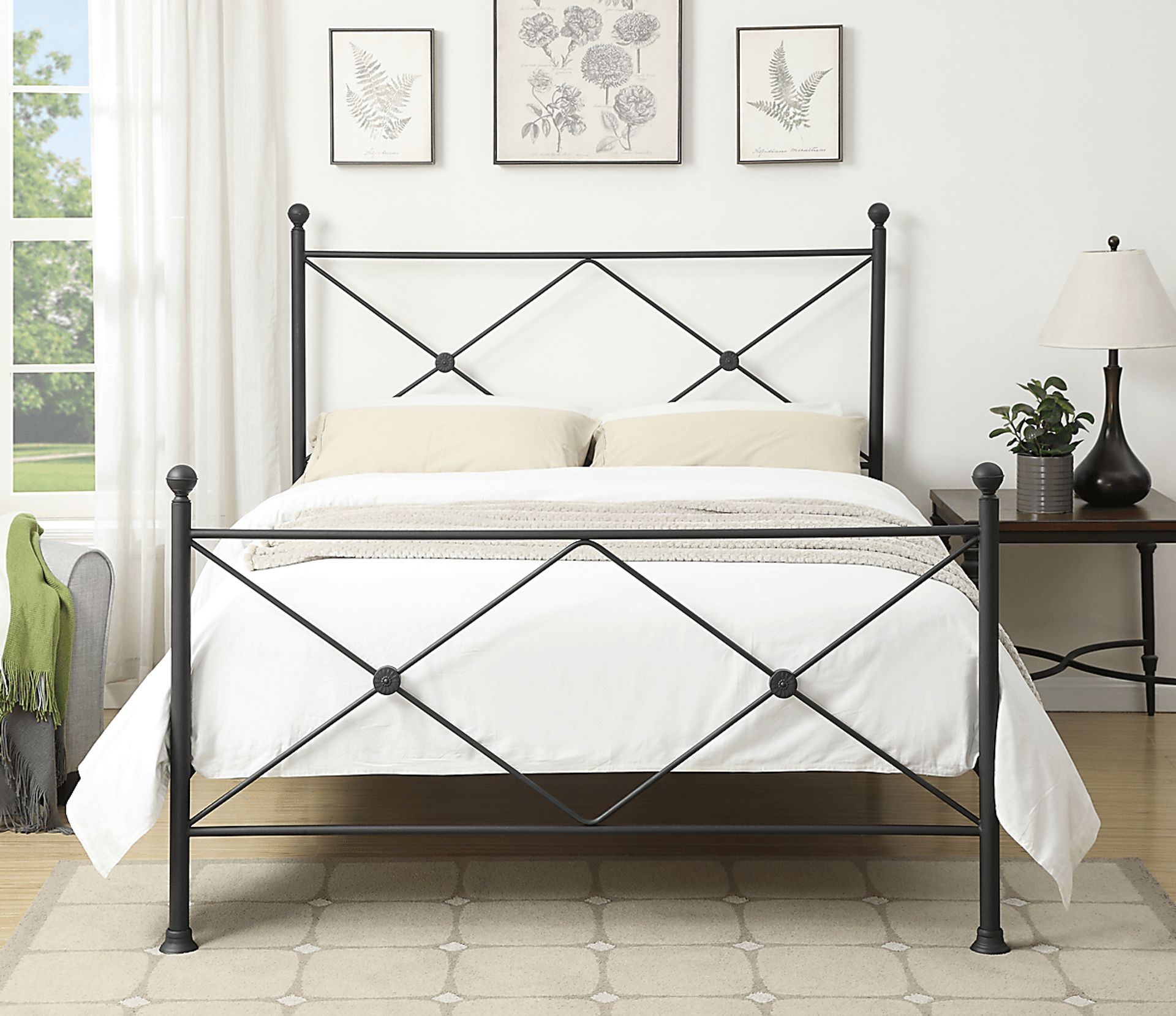 Corinna Black Queen Post Bed - Image 6