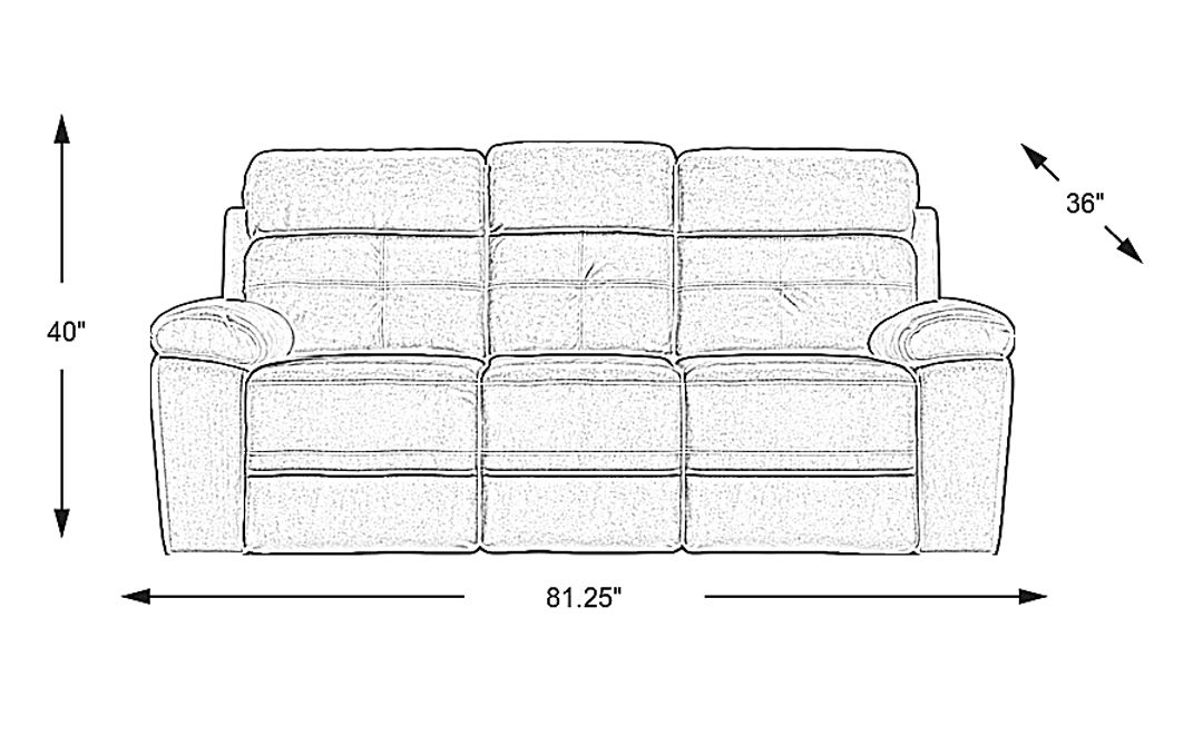 Corinne Microfiber Manual Reclining Sofa