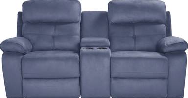reclining console loveseat
