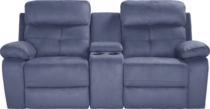 reclining console loveseat