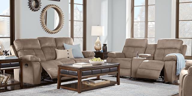 Corinne Stone 2 Pc Power Reclining Living Room - Thumbnail - Image 1