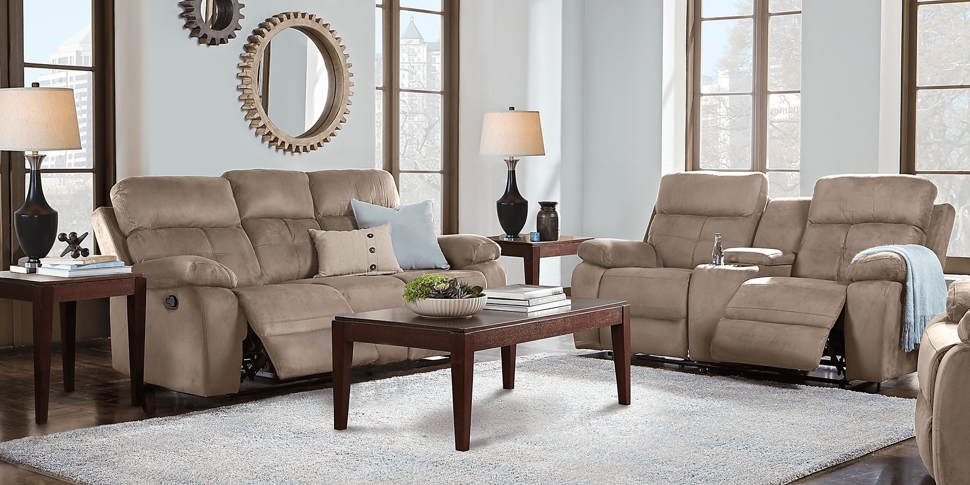 Corinne Stone 2 Pc Reclining Living Room - Image 1