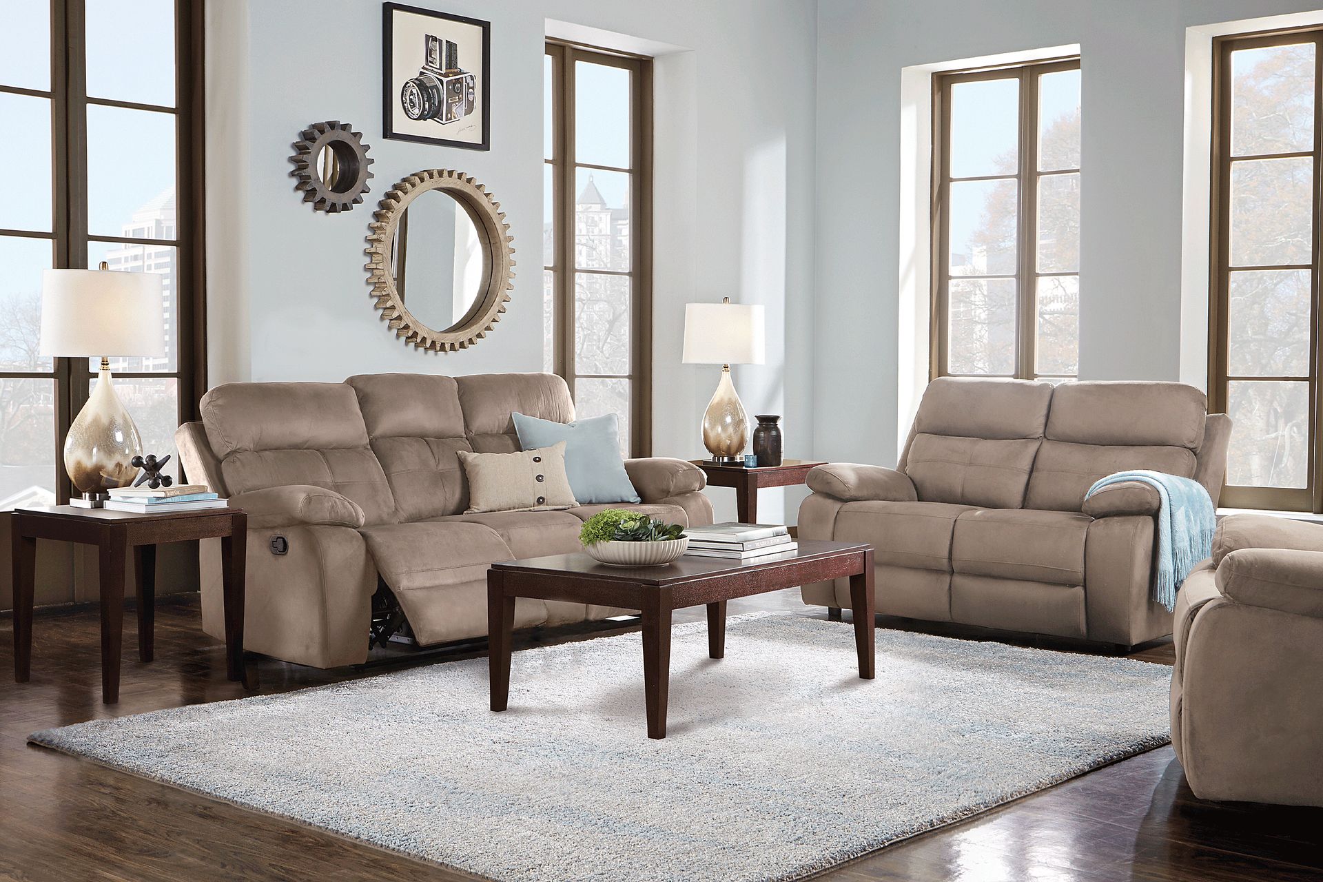 Corinne Stone Reclining Sofa - Image 2