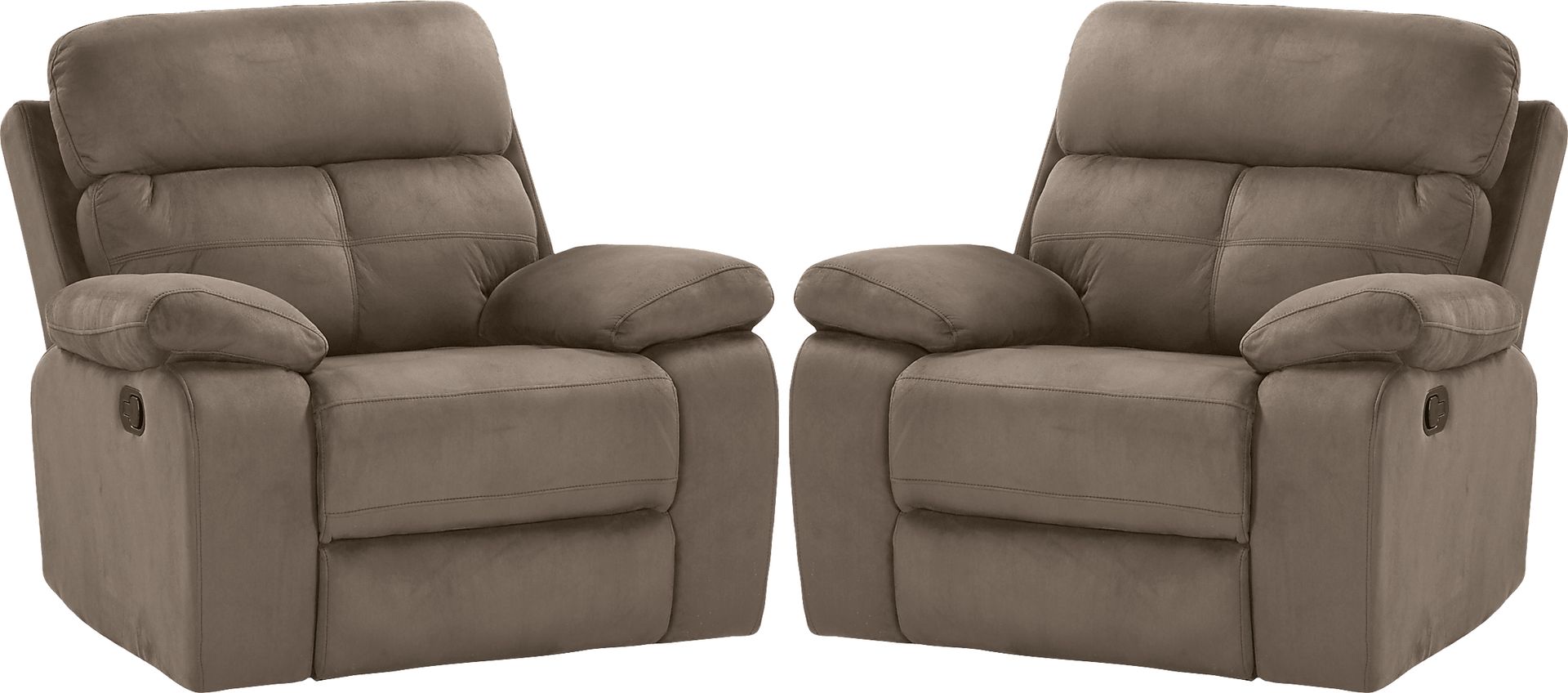 Corinne Stone Set of 2 Glider Recliners - Image 1