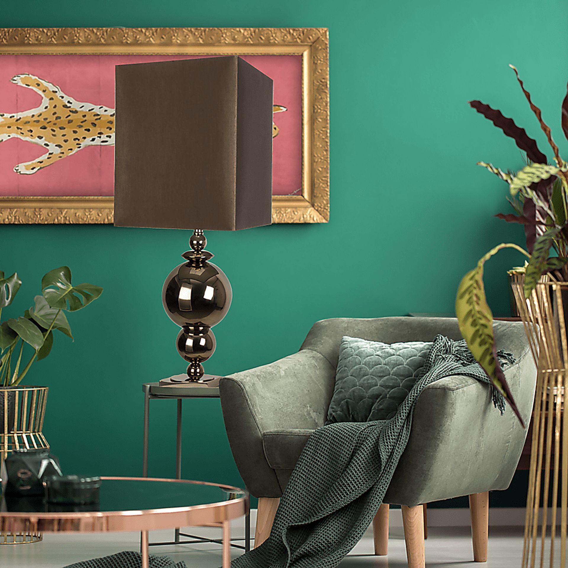 Corinth Antique Silver Table Lamp - Image 2